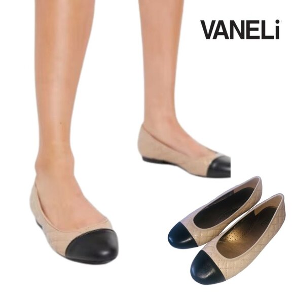 Like New - Vaneli Flats Serene Pudding Nappa Size 10 - Picture 1 of 16